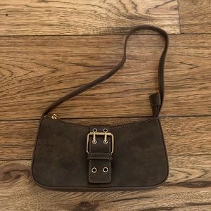 buckle baguette bag